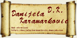Danijela Karamarković vizit kartica